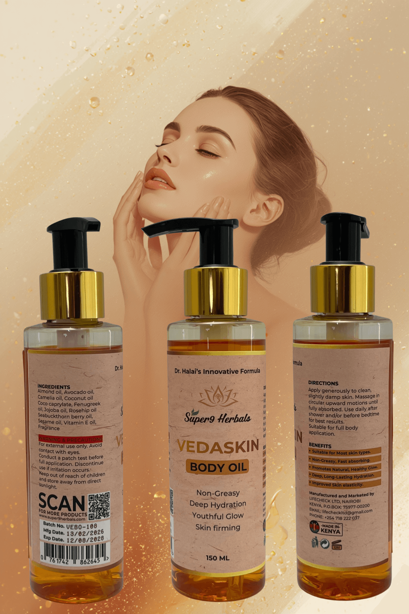 Vedaskin Body oil 150ml - Image 5