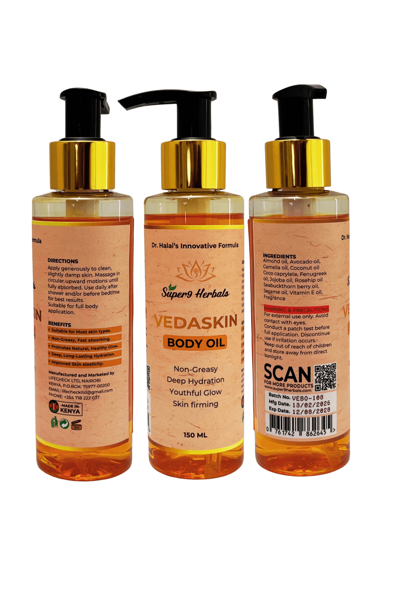 Vedaskin Body oil 150ml - Image 3