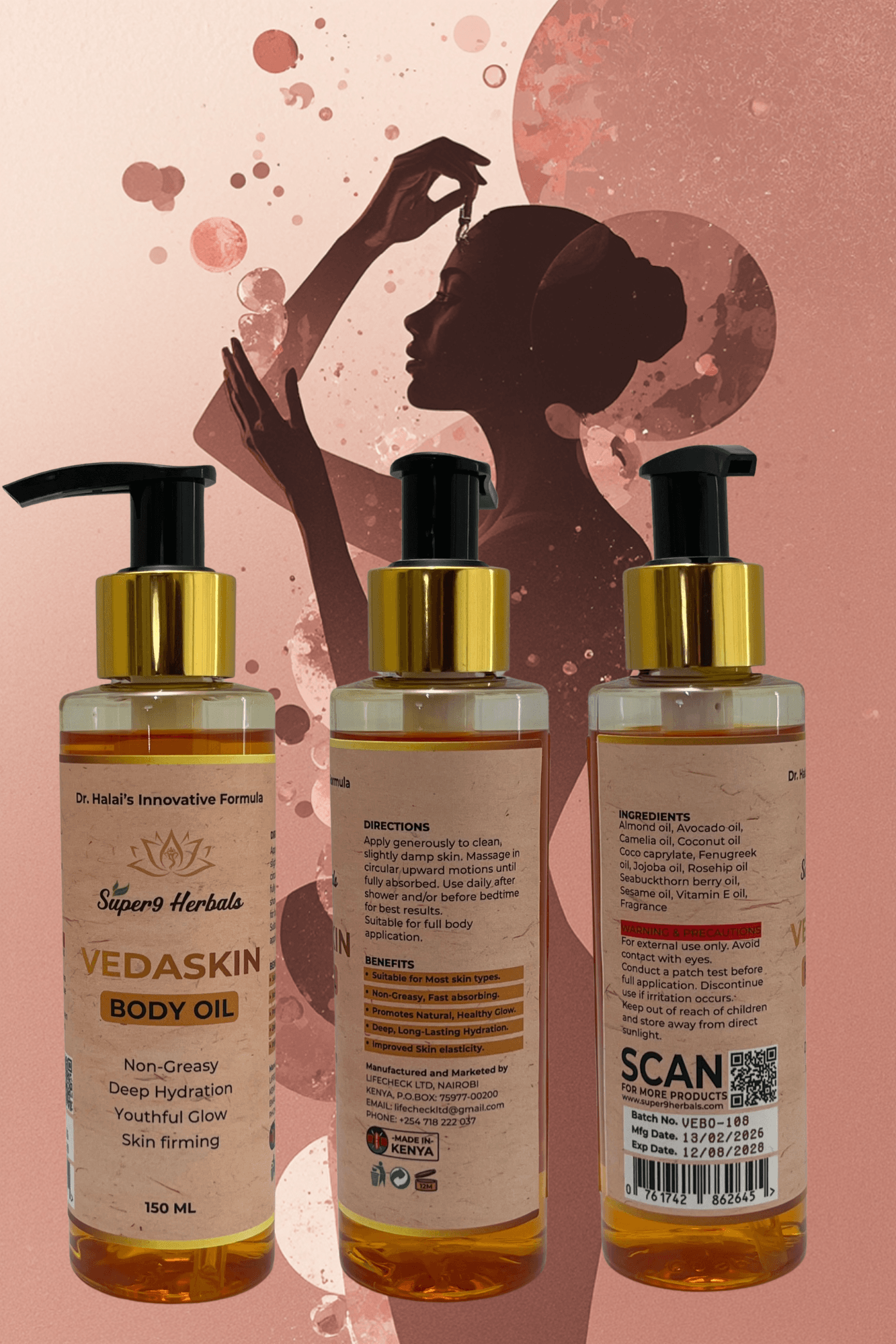 Vedaskin Body oil 150ml - Image 4